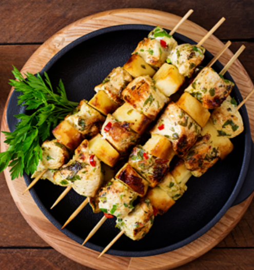 Indian cottage cheese marinated in home-style spices and yogurt, grilled to perfection.